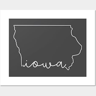 Minimalist Iowa Posters and Art